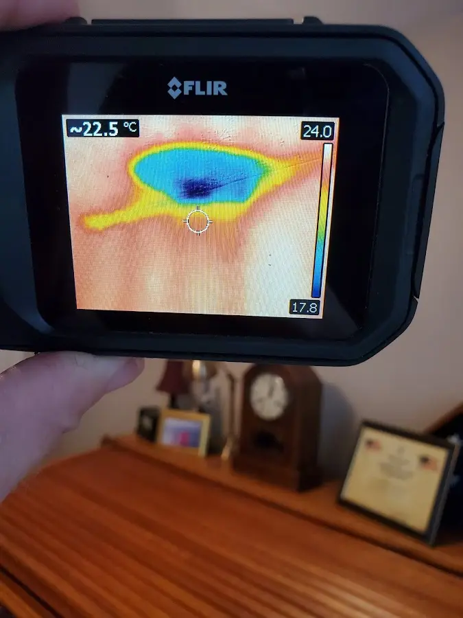Thermal imaging inspection for water damage in Clyde